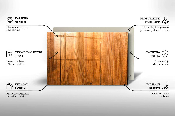 Piastra in vetro per candele tombali con tavole di legno