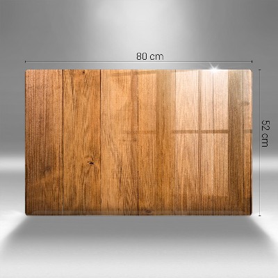 Piastra in vetro per candele tombali con tavole di legno