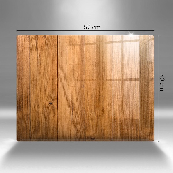 Piastra in vetro per candele tombali con tavole di legno