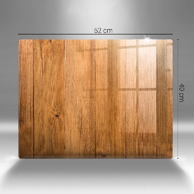 Piastra in vetro per candele tombali con tavole di legno