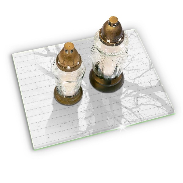 Piatto per candele con pannelli luminosi in stile moderno