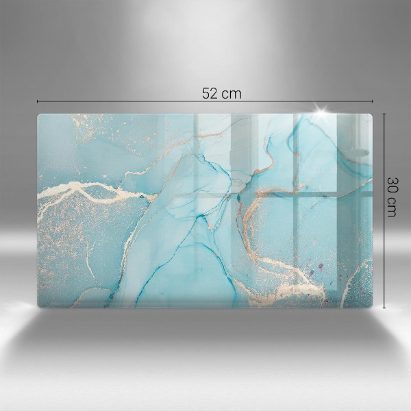 Piastra in vetro per candele tombali con motivo a pietra astratta