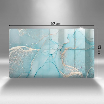 Piastra in vetro per candele tombali con motivo a pietra astratta