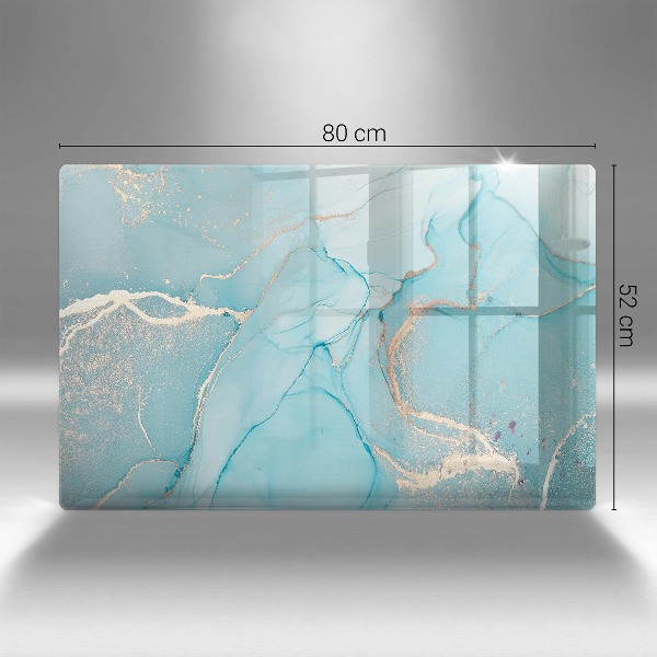 Piastra in vetro per candele tombali con motivo a pietra astratta