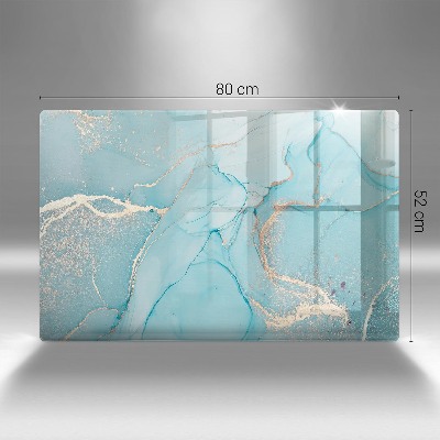 Piastra in vetro per candele tombali con motivo a pietra astratta