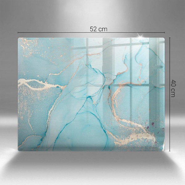 Piastra in vetro per candele tombali con motivo a pietra astratta