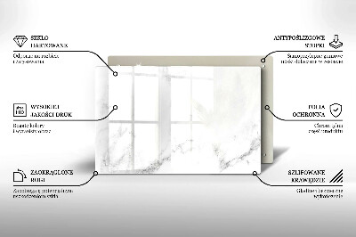 Piastra in vetro per candele tombali con motivo marmo moderno
