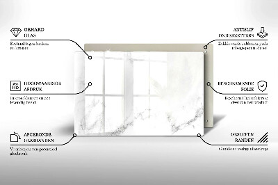 Piastra in vetro per candele tombali con motivo marmo moderno