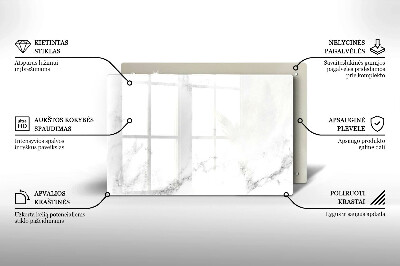 Piastra in vetro per candele tombali con motivo marmo moderno