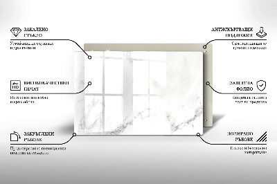 Piastra in vetro per candele tombali con motivo marmo moderno