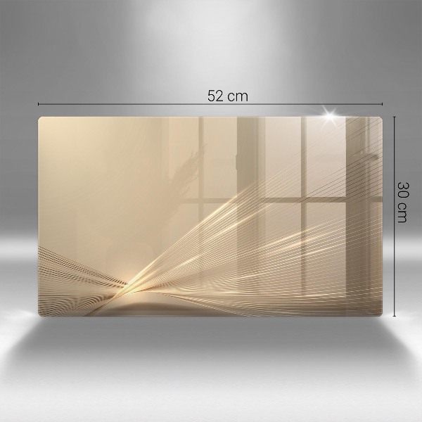 Piatto per candele con motivo ad astrazione moderna