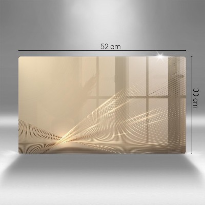 Piatto per candele con motivo ad astrazione moderna