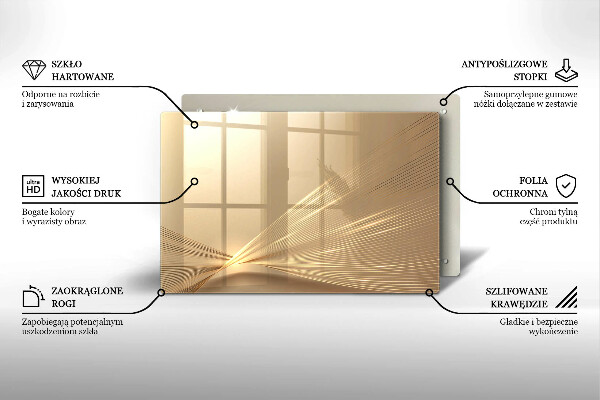 Piatto per candele con motivo ad astrazione moderna