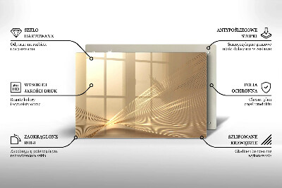 Piatto per candele con motivo ad astrazione moderna