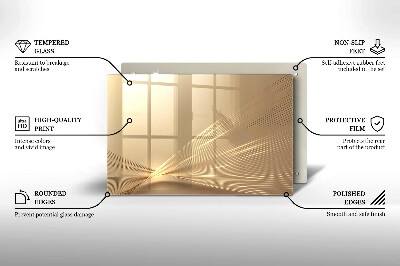 Piatto per candele con motivo ad astrazione moderna
