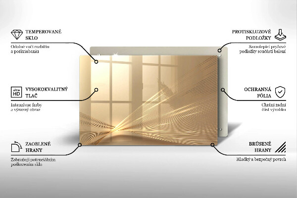 Piatto per candele con motivo ad astrazione moderna