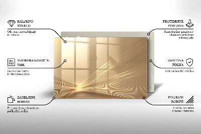 Piatto per candele con motivo ad astrazione moderna