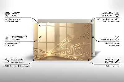 Piatto per candele con motivo ad astrazione moderna