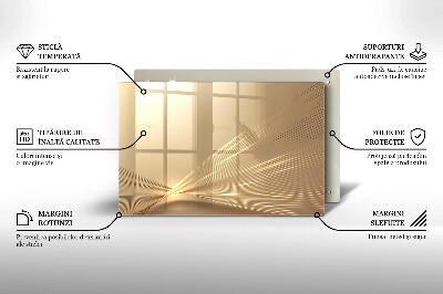 Piatto per candele con motivo ad astrazione moderna