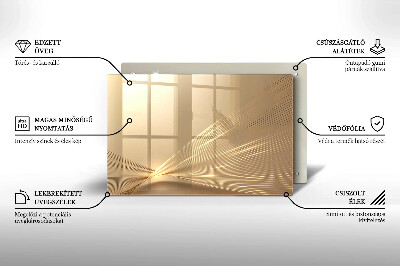 Piatto per candele con motivo ad astrazione moderna