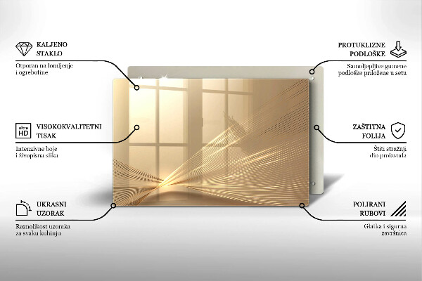 Piatto per candele con motivo ad astrazione moderna