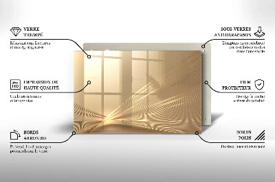 Piatto per candele con motivo ad astrazione moderna