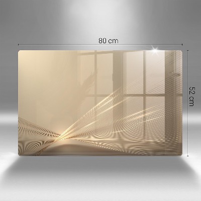 Piatto per candele con motivo ad astrazione moderna