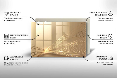 Piatto per candele con motivo ad astrazione moderna