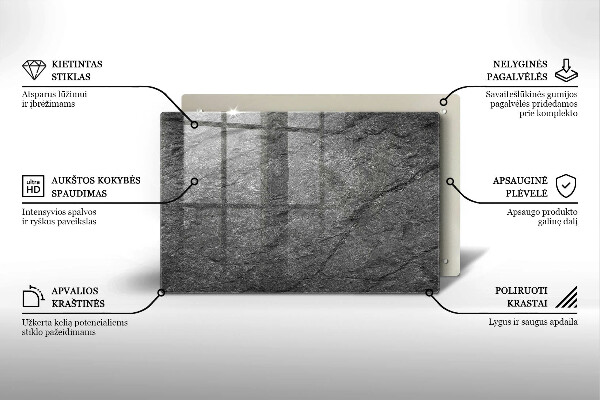 Piatto per candele con finitura in effetto pietra