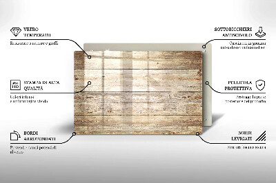 Piastra in vetro per candele tombali con tavole di legno