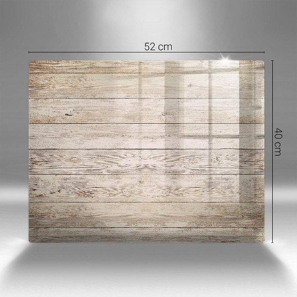 Piastra in vetro per candele tombali con tavole di legno