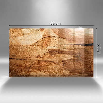 Piastra in vetro per candele tombali con texture che riproduce il pannello in legno