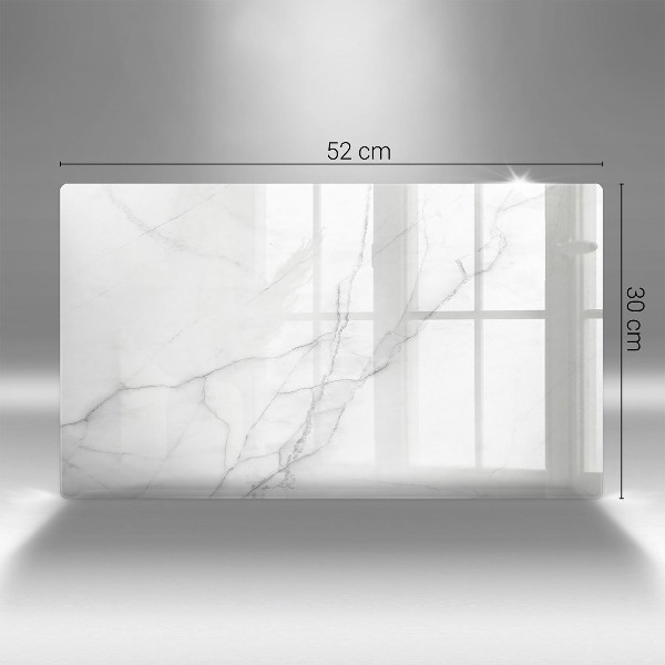 Piastra in vetro per candele tombali con motivo in marmo a sfondo pietra