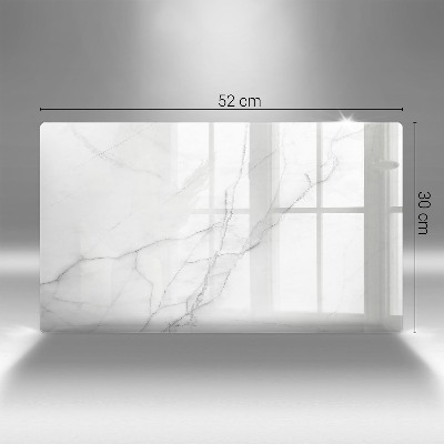 Piastra in vetro per candele tombali con motivo in marmo a sfondo pietra