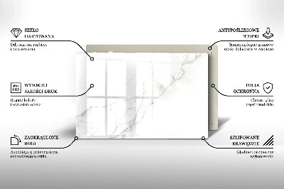 Piastra in vetro per candele tombali con motivo in marmo a sfondo pietra