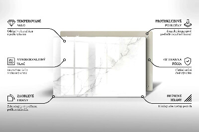 Piastra in vetro per candele tombali con motivo in marmo a sfondo pietra