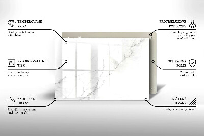 Piastra in vetro per candele tombali con motivo in marmo a sfondo pietra