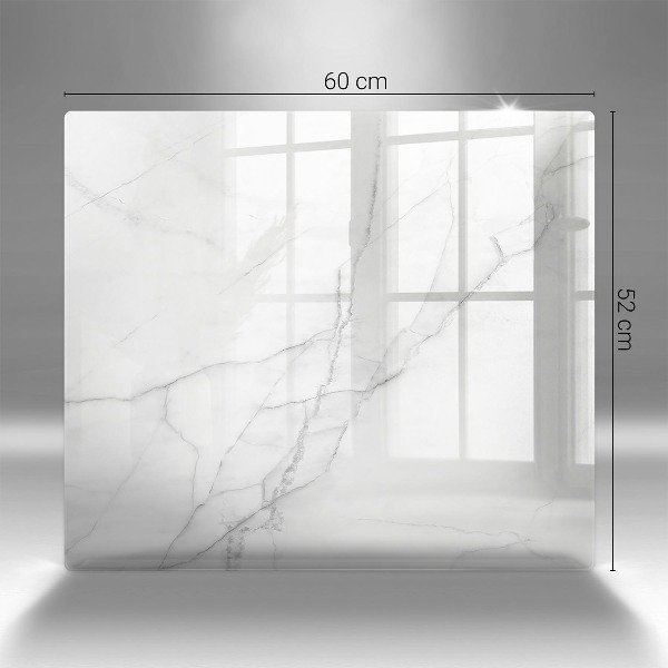 Piastra in vetro per candele tombali con motivo in marmo a sfondo pietra