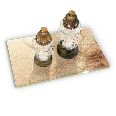 Piatto per candele in colore sabbia