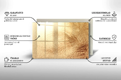 Piatto per candele in colore sabbia