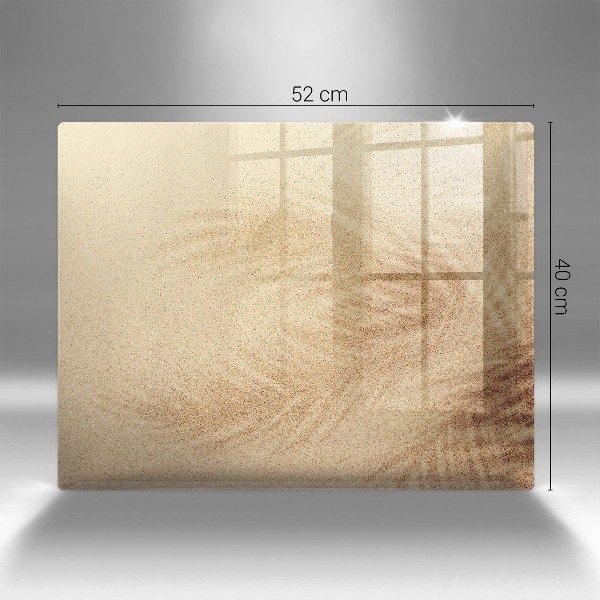 Piatto per candele in colore sabbia