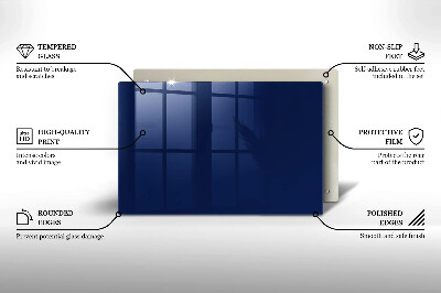 Piastra in vetro per candele tombali di colore blu