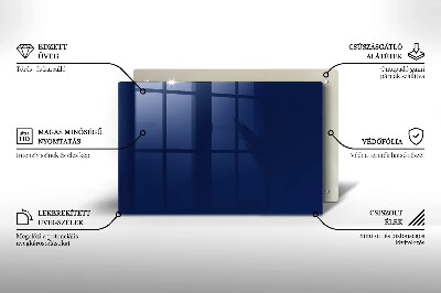 Piastra in vetro per candele tombali di colore blu