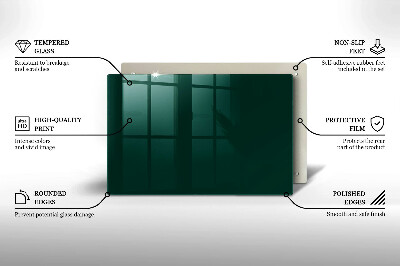 Piatto per candele in colore verde