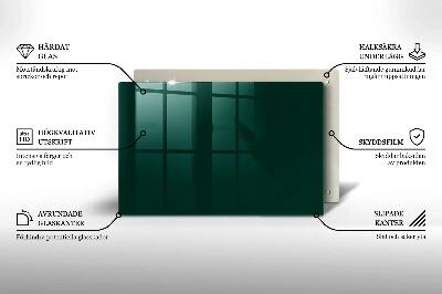 Piatto per candele in colore verde