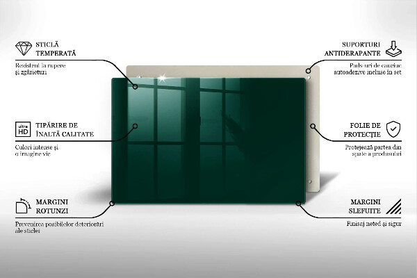 Piatto per candele in colore verde