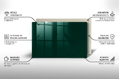 Piatto per candele in colore verde