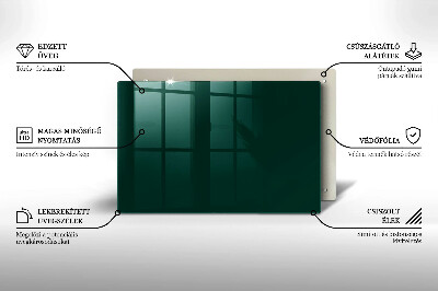 Piatto per candele in colore verde