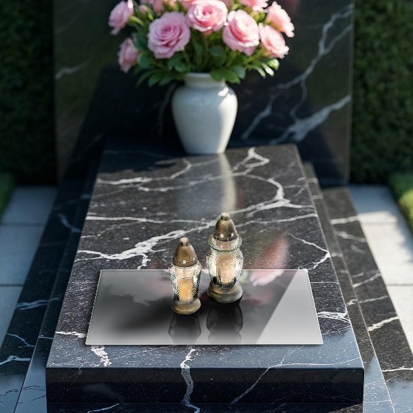 Piatto per candele di colore grigio