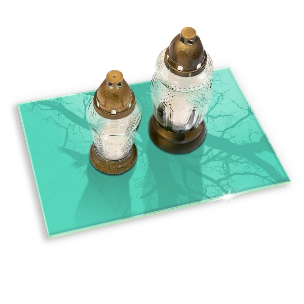 Piatto per candele in colore verde